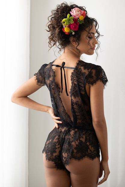 I Could Fall In Love Lace Romper