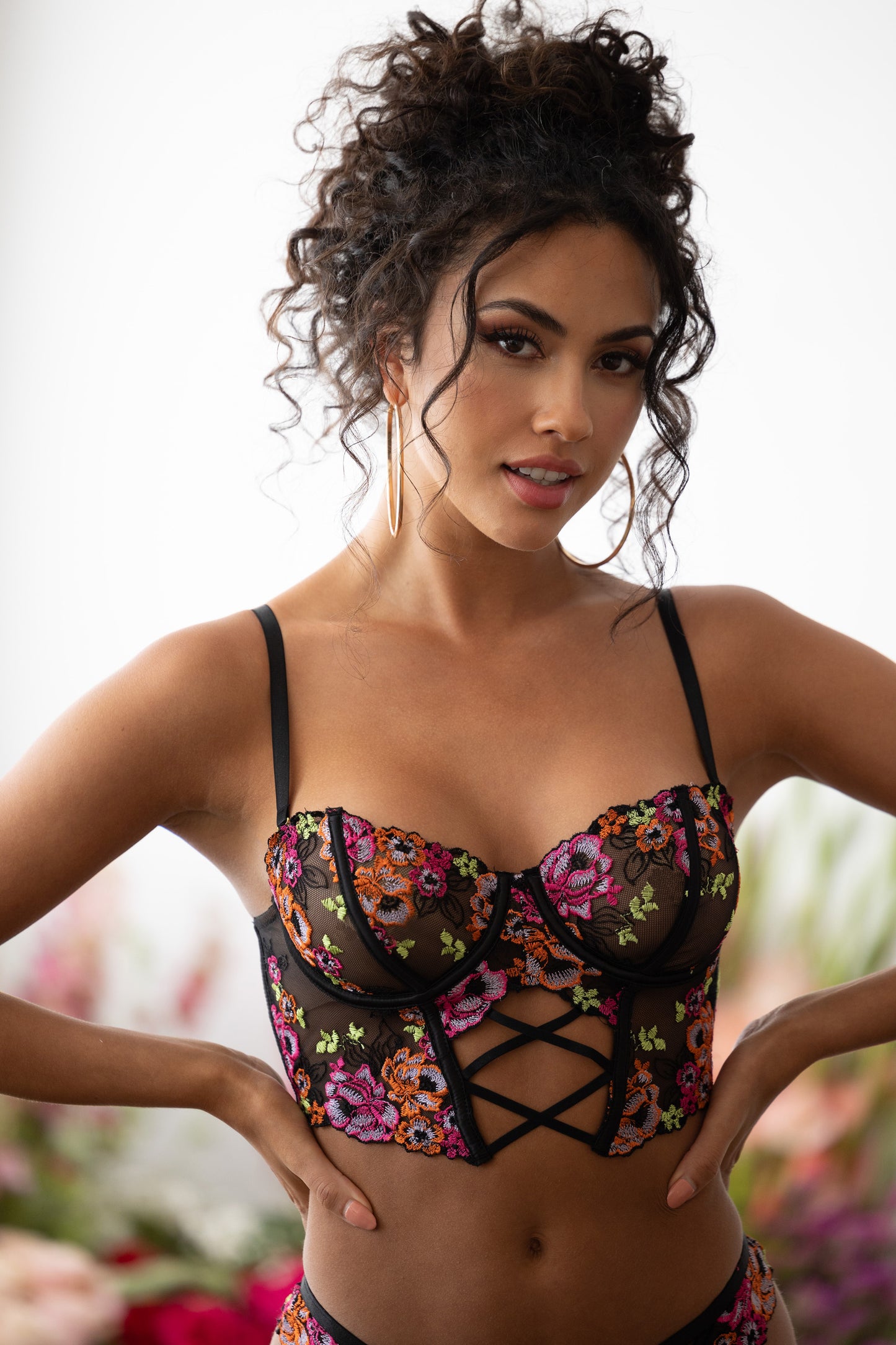 Embroidery Bra Set